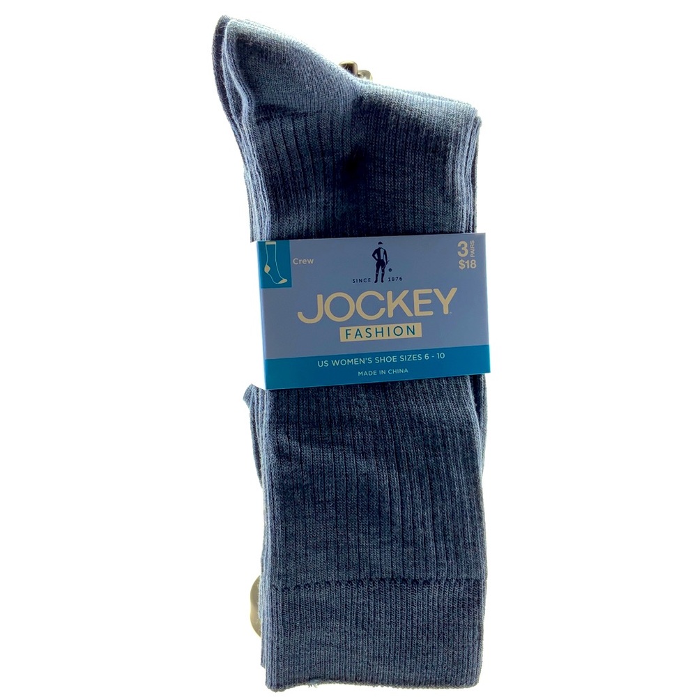 Jockey Crew Socks Set of 3 Pair Women's SZ 6-10